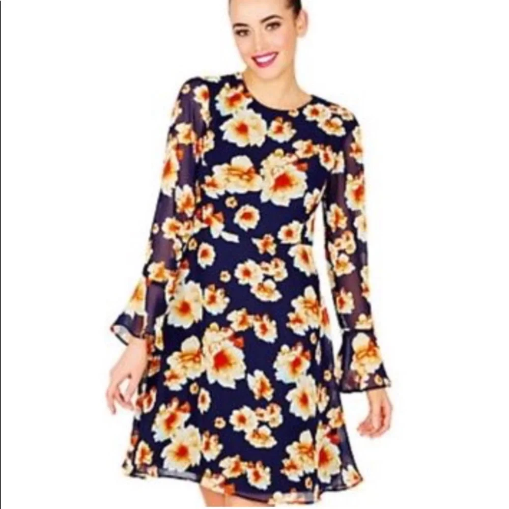 NWT Betsey Johnson Sz 2 Silky Dress - Picture 6 of 11